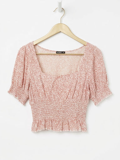 Floral crop top