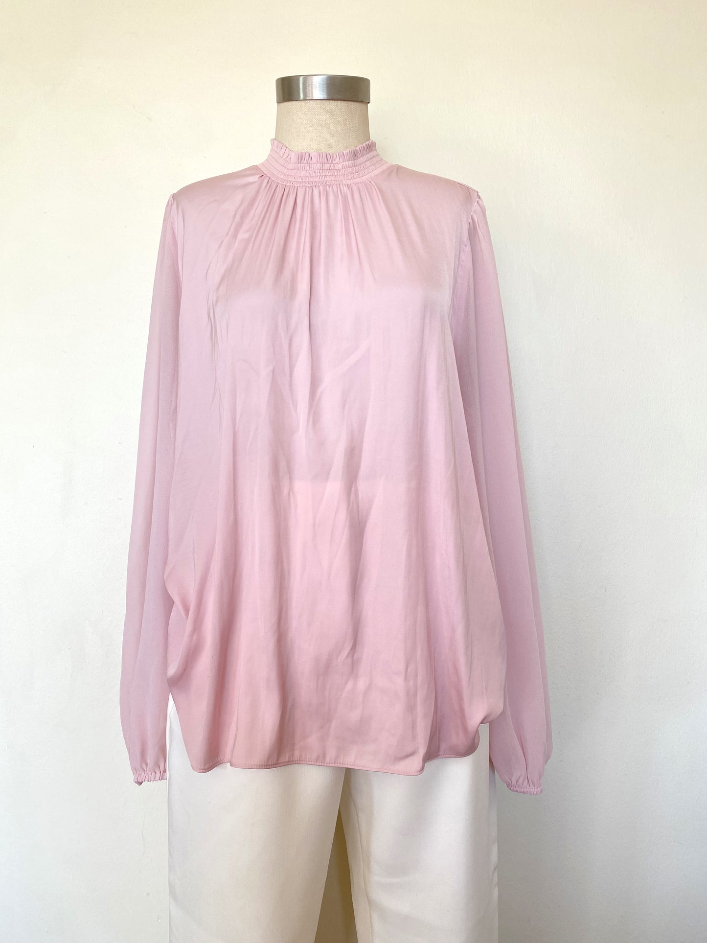 Pastel pink blouse