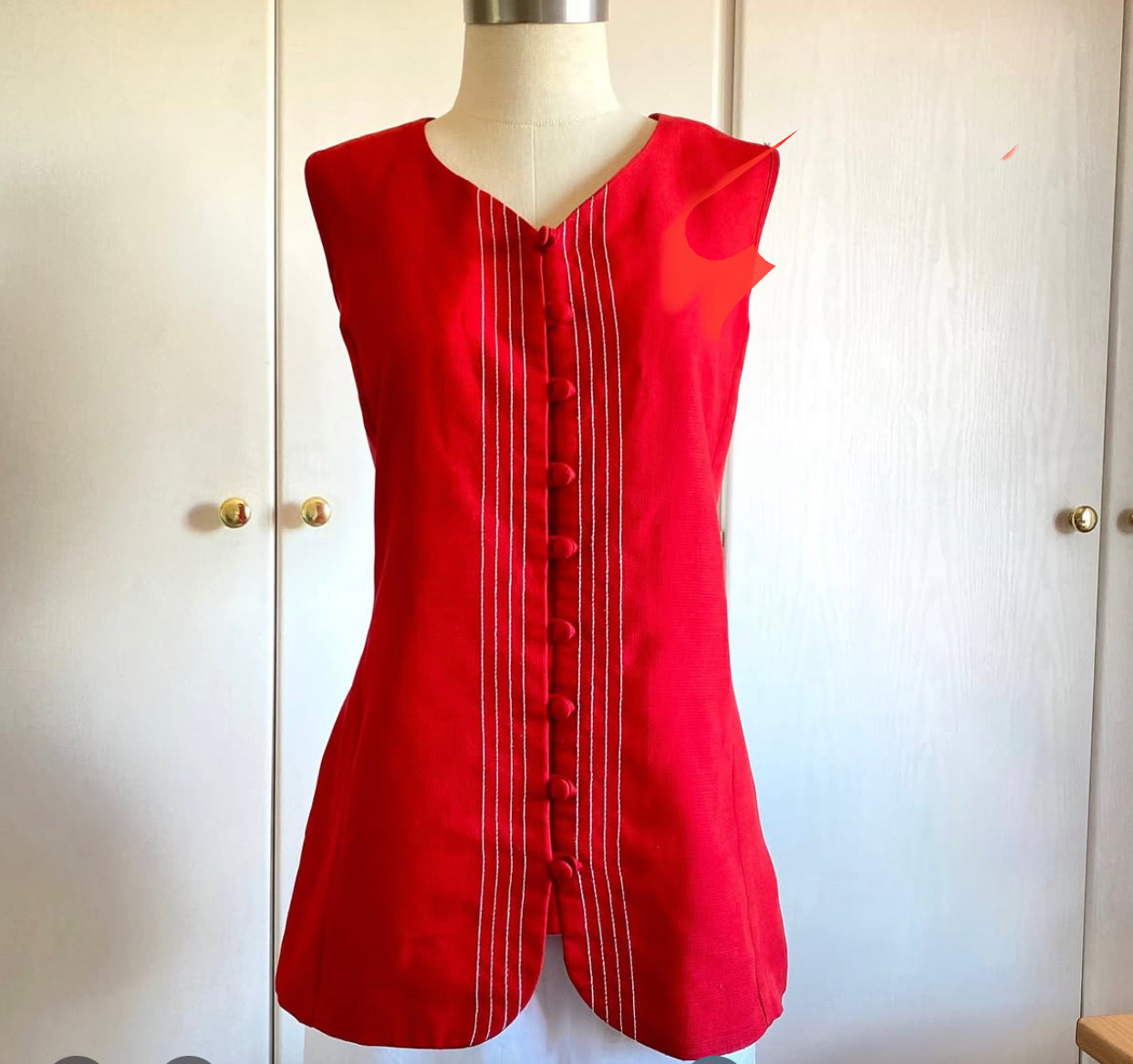 Red vintage top
