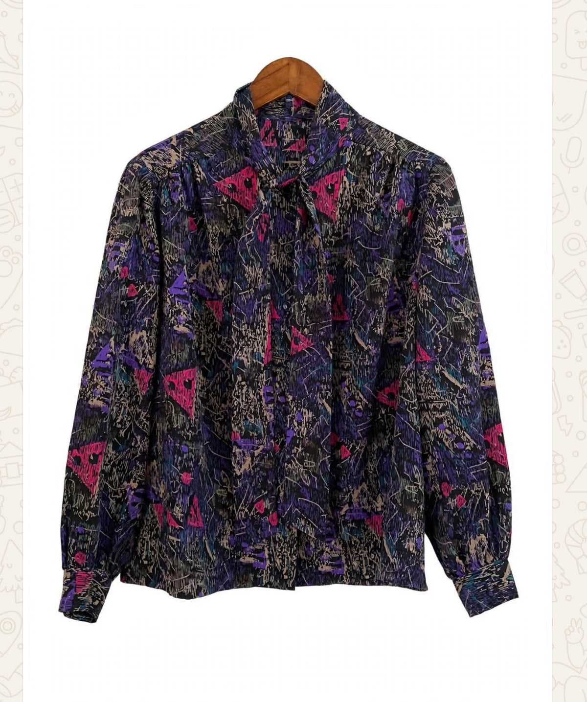 Graphic print blouse