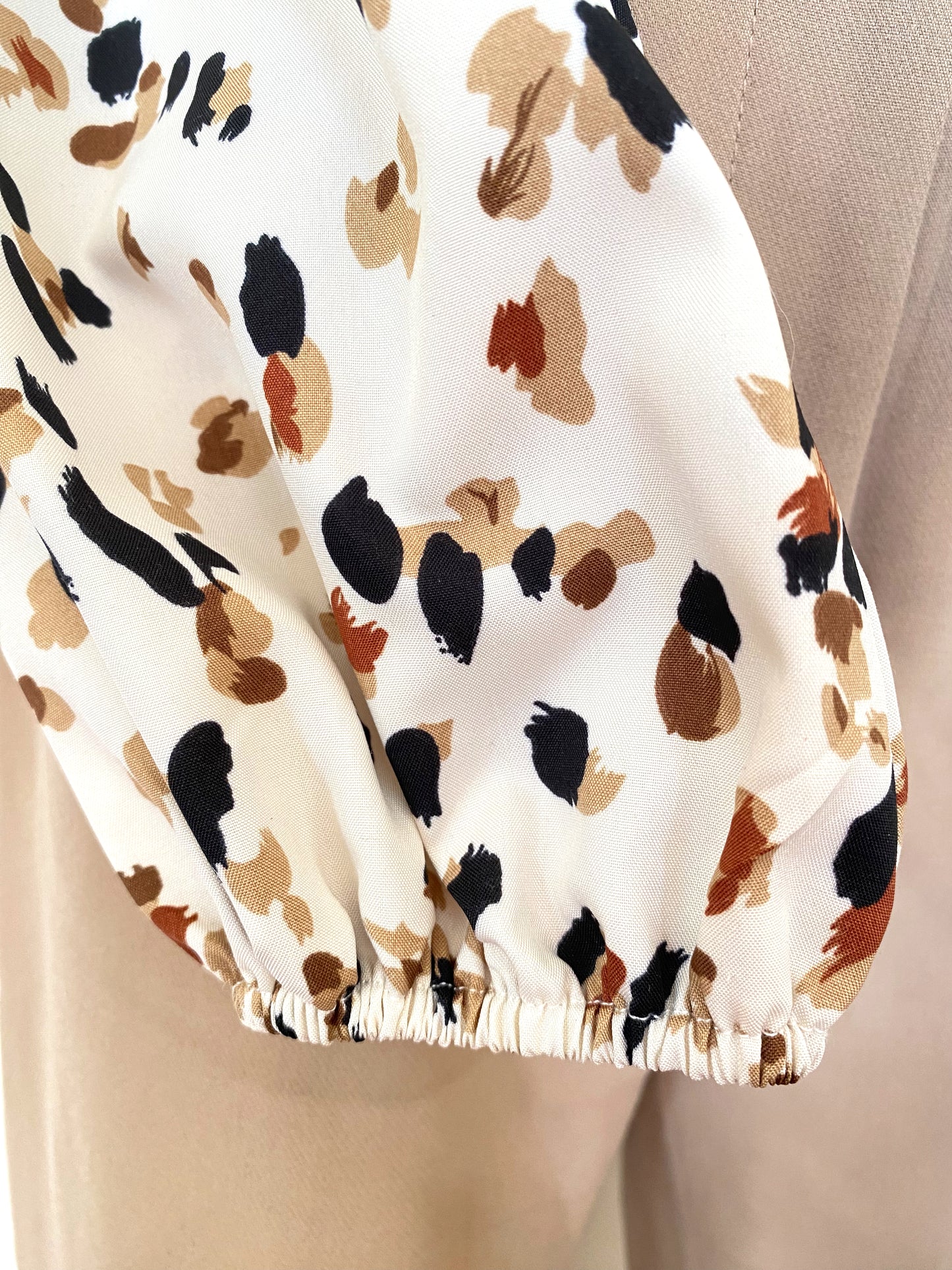 Abstract print blouse