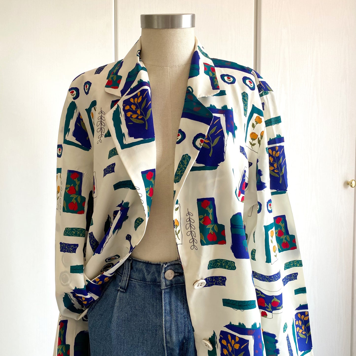 Abstract print jacket