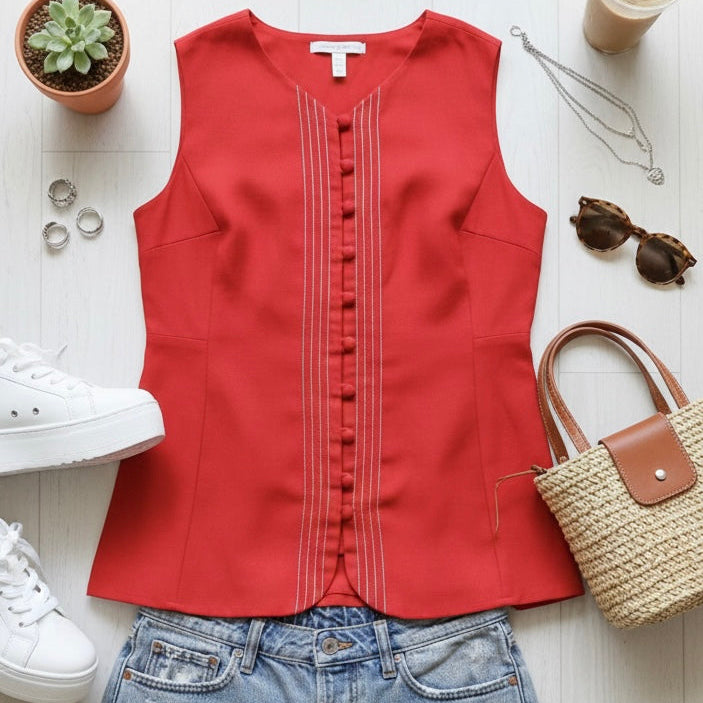 Red vintage top