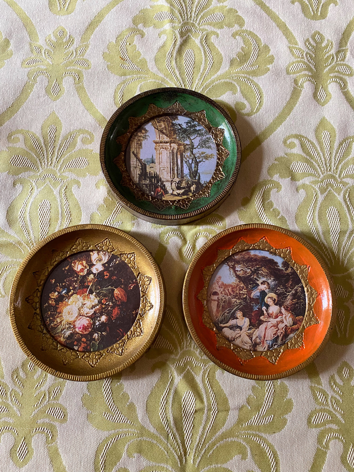 Miniature vintage plaques