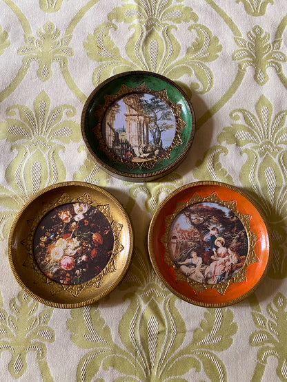 Miniature vintage plaques