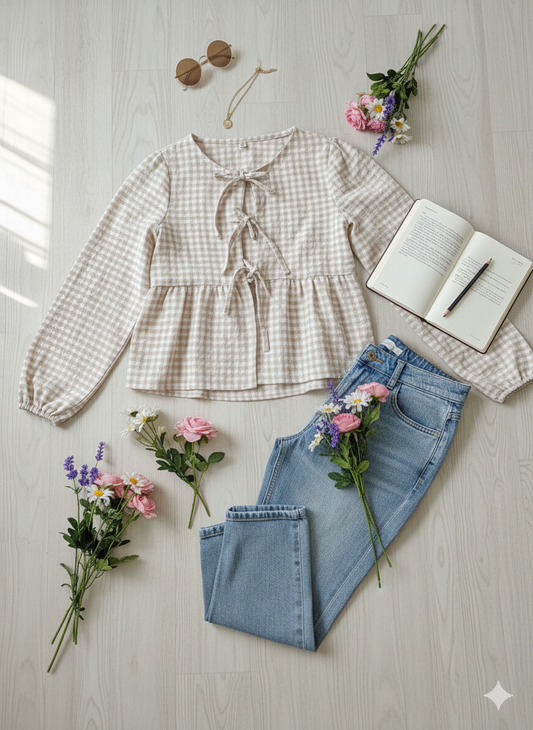 Gingham blouse