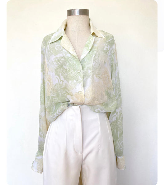 Paisley button down