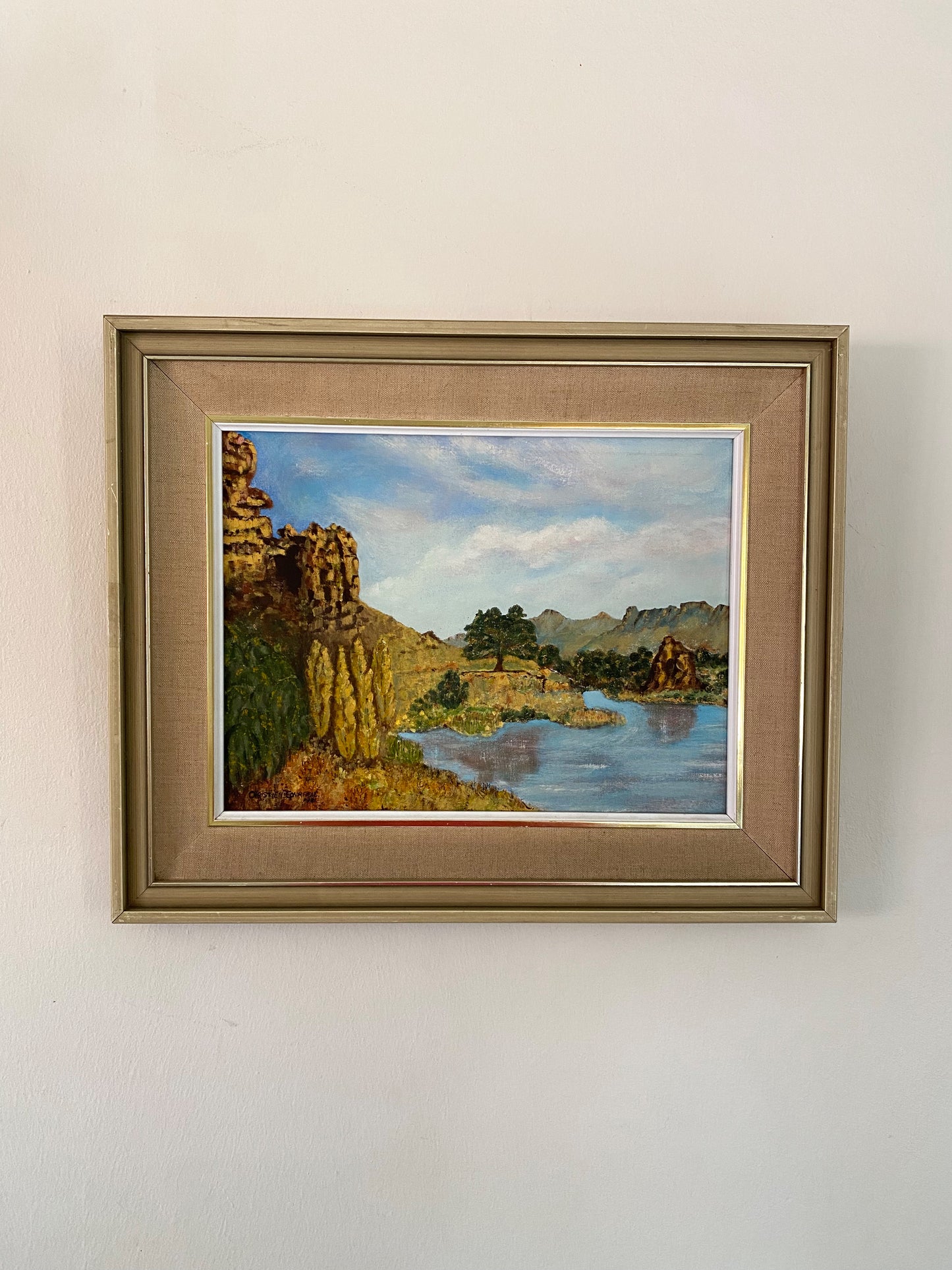 Landscape oil on board