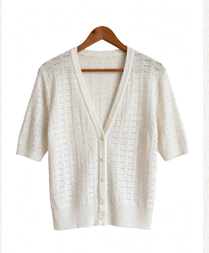 Pointelle sweater