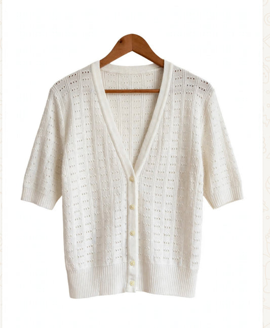 Pointelle sweater