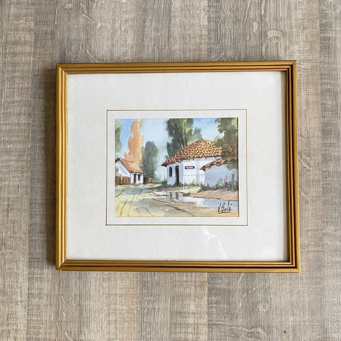 Set of watercolor paintings