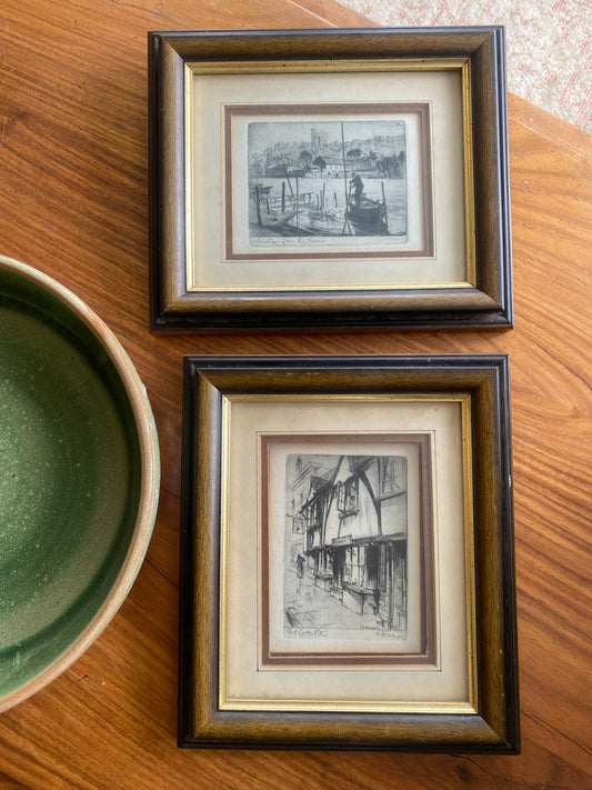 Vintage etchings