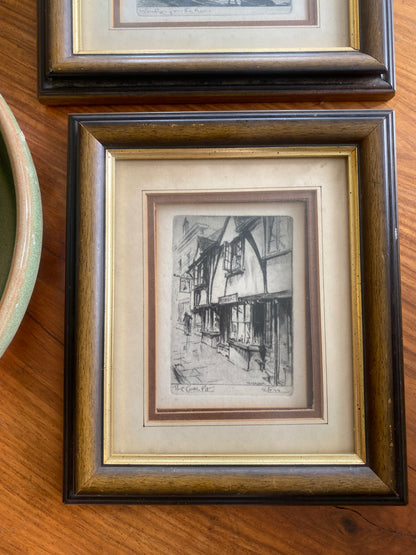 Vintage etchings
