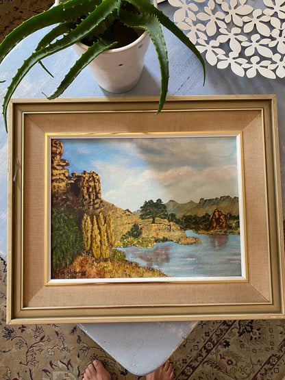 Landscape oil on board