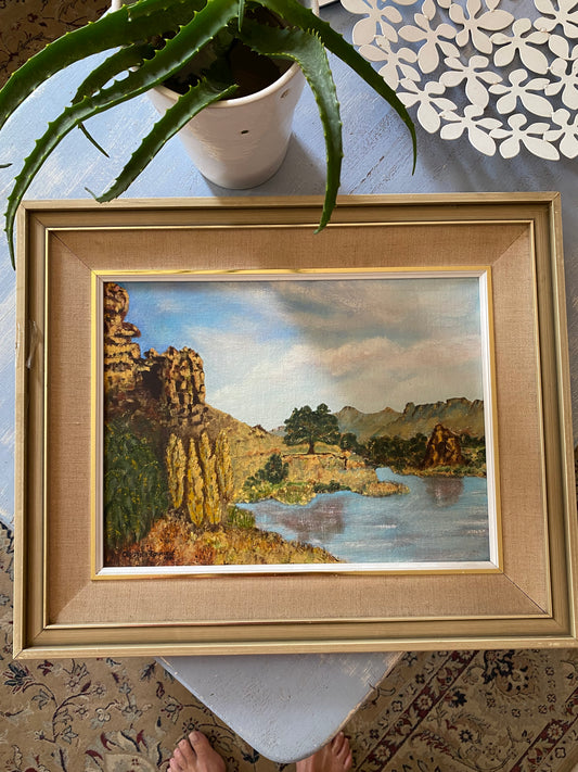 Landscape oil on board