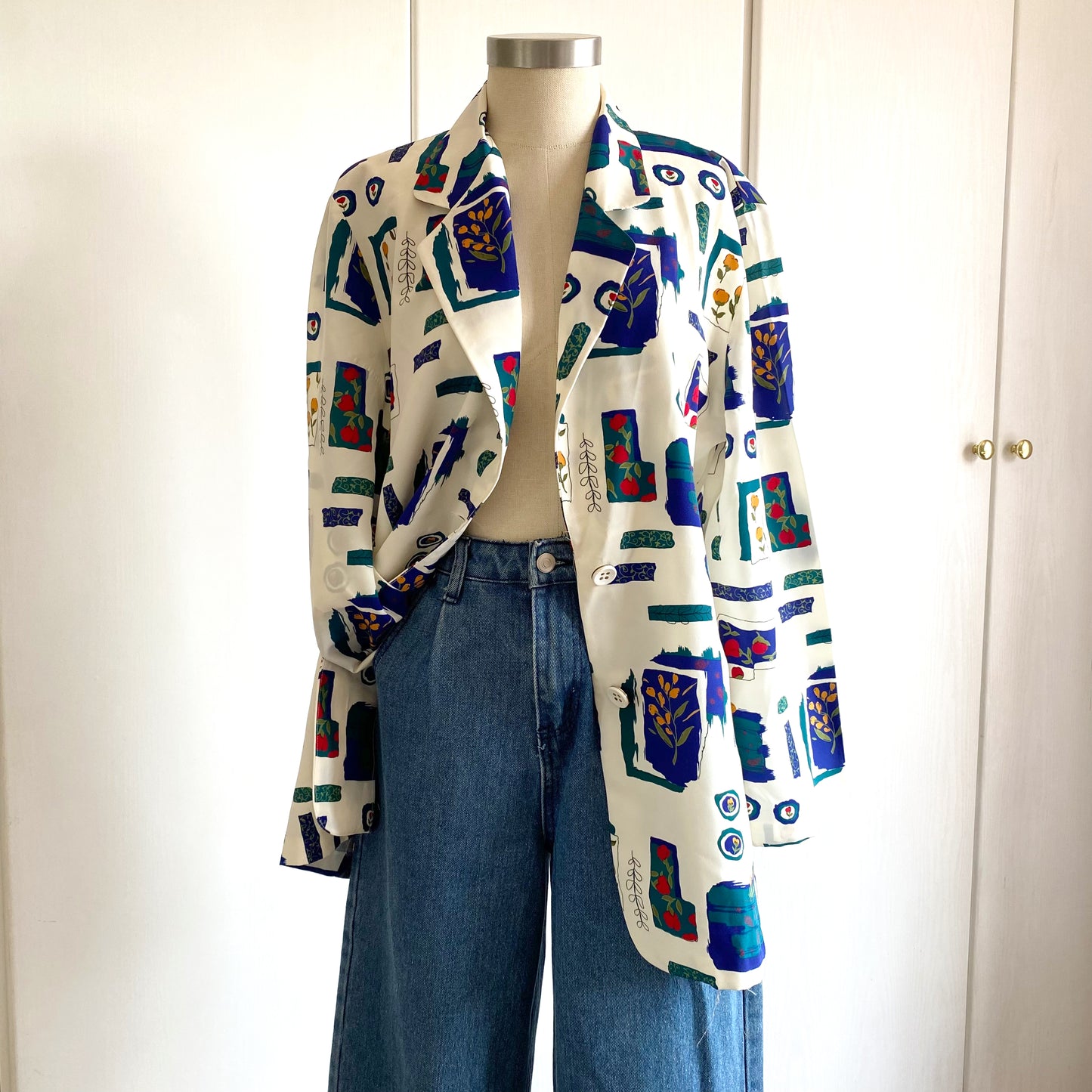 Abstract print jacket