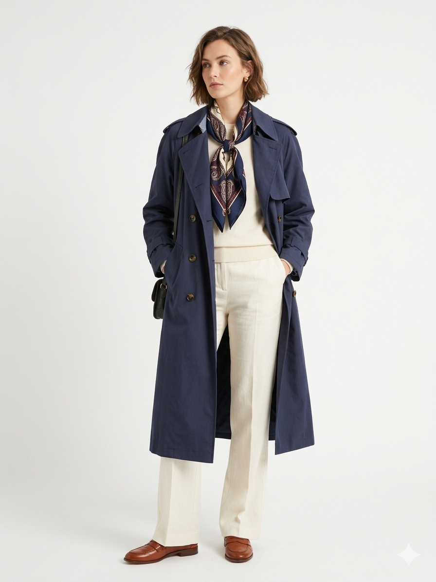 Navy Trench coat