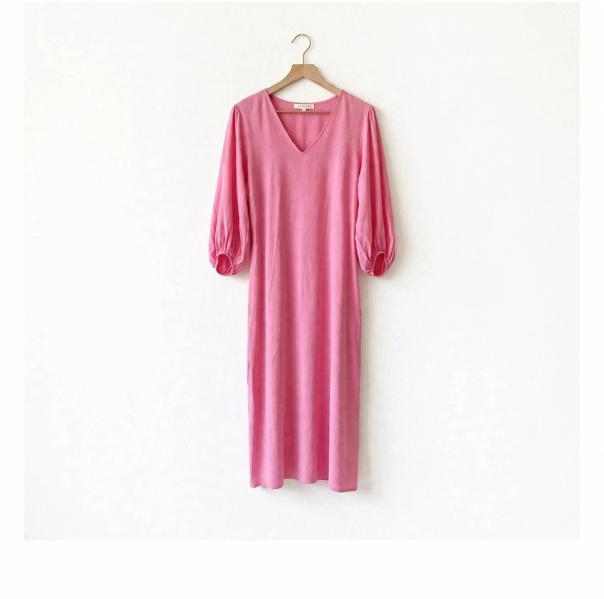 Pink midi dress