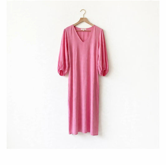 Pink midi dress