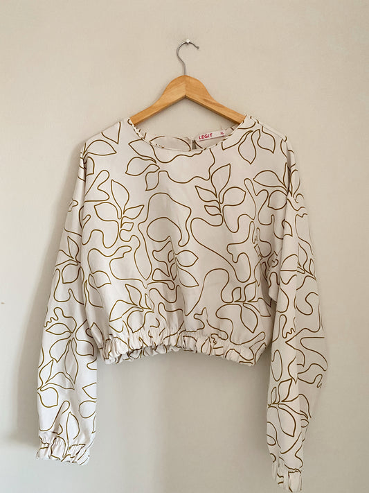 Leafy crop top