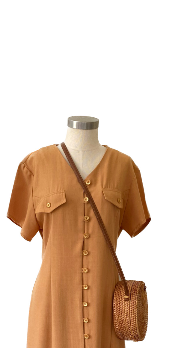 Dress with buttons