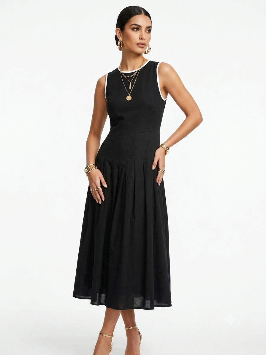 Sleeveless midi dress