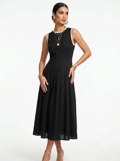 Sleeveless midi dress