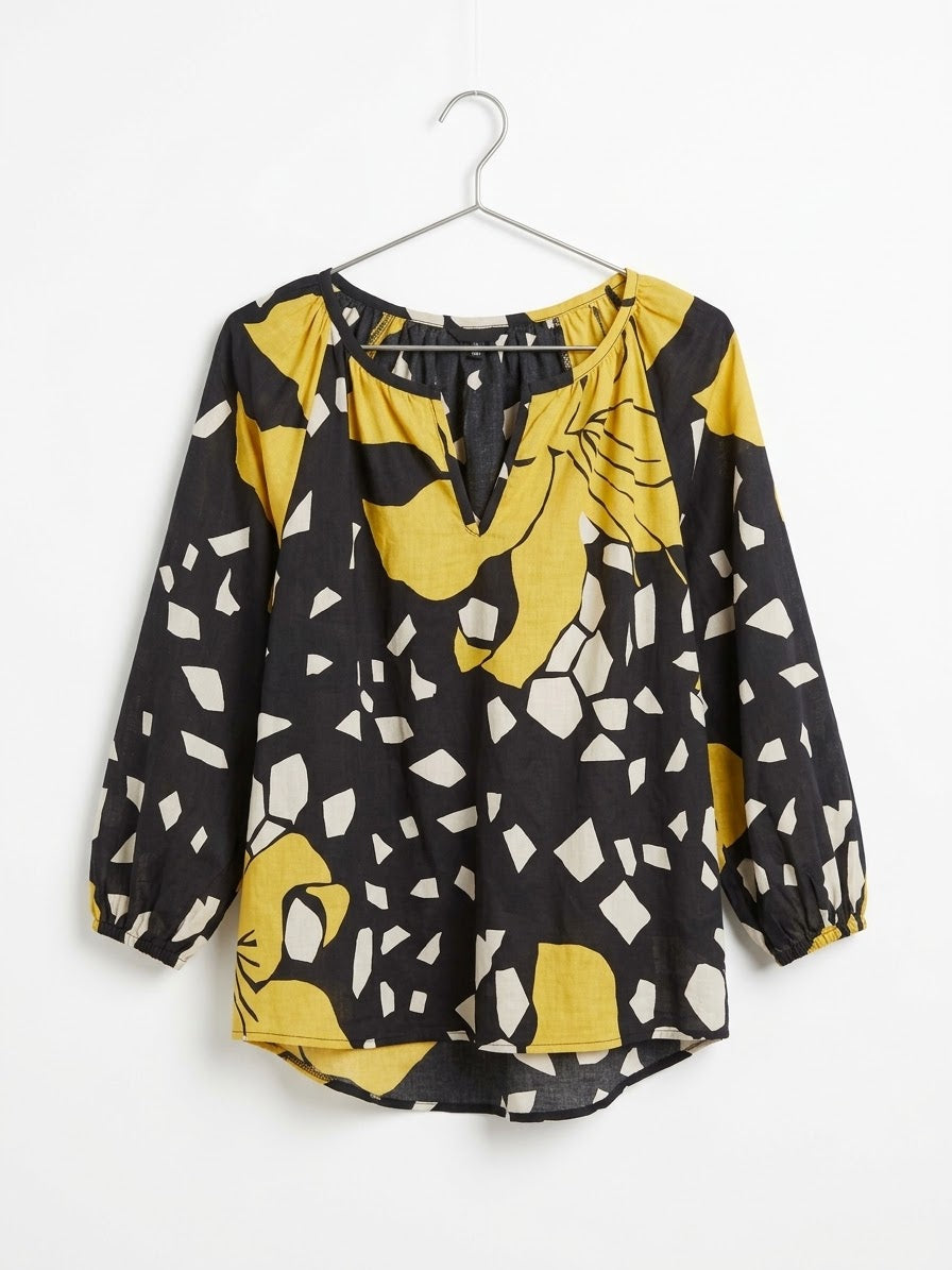 Bold monochrome blouse