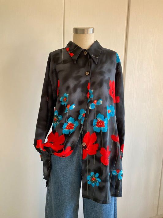 Floral button down