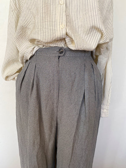High waisted trousers