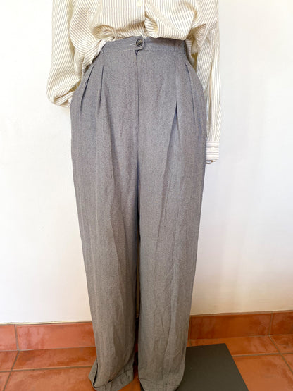 High waisted trousers