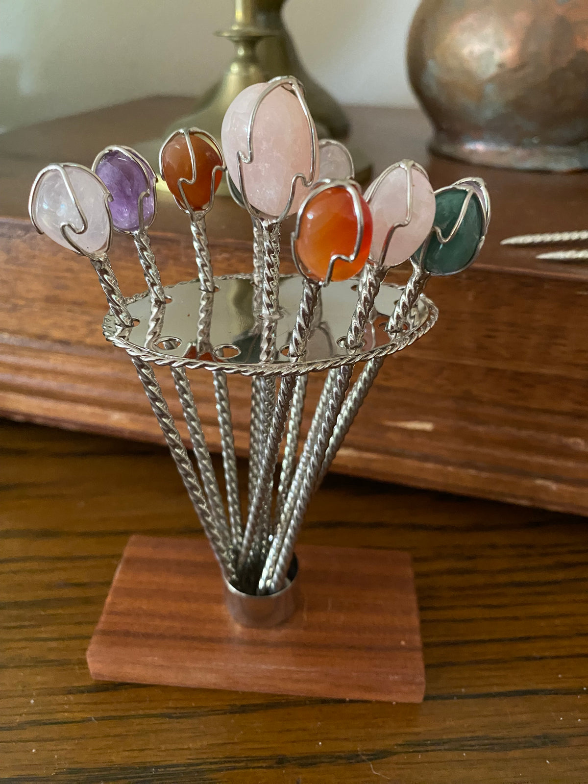 Silver plated skewers