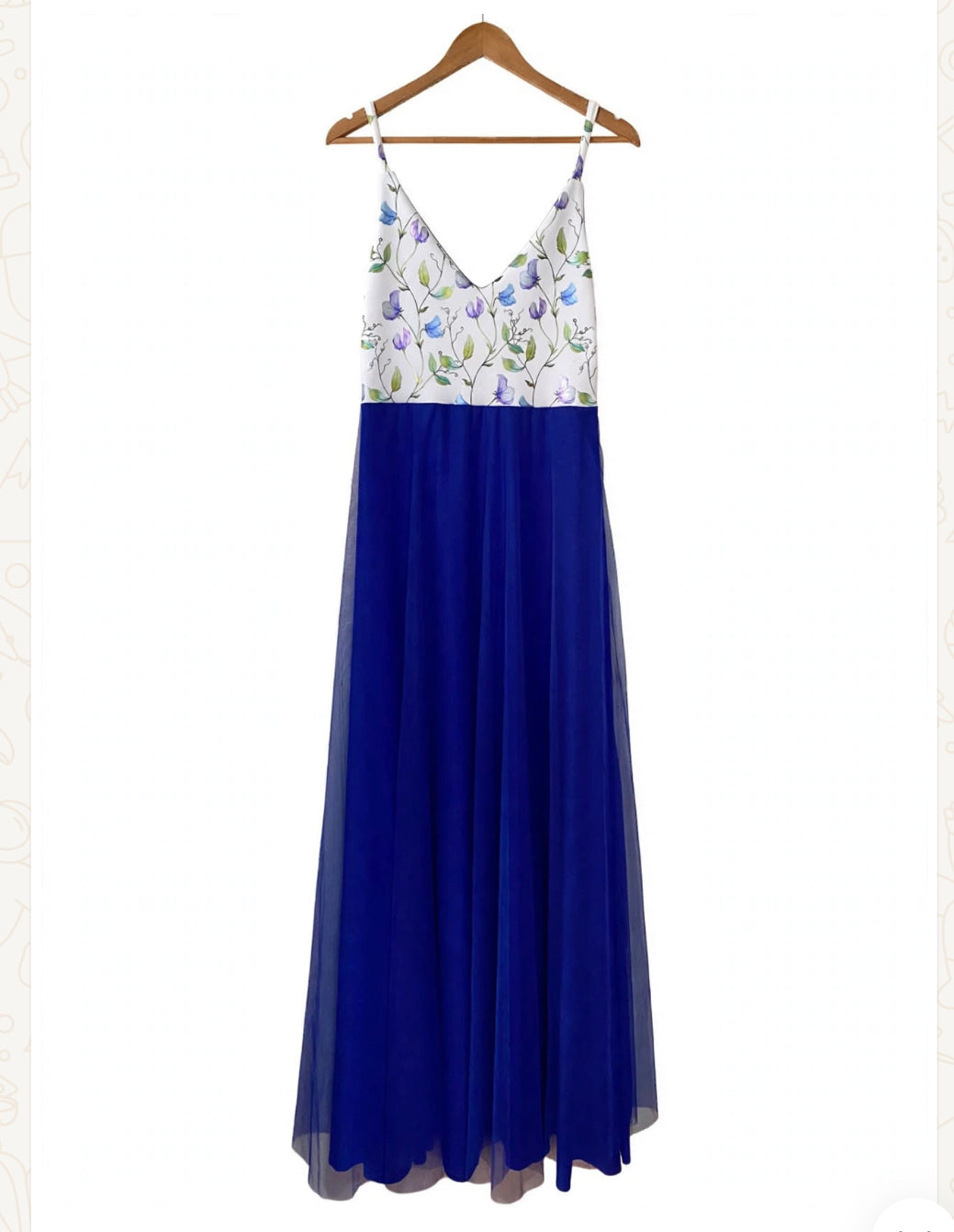Royal blue maxi dress