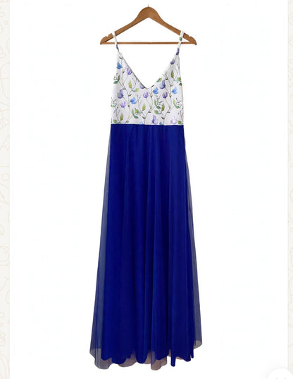 Royal blue maxi dress