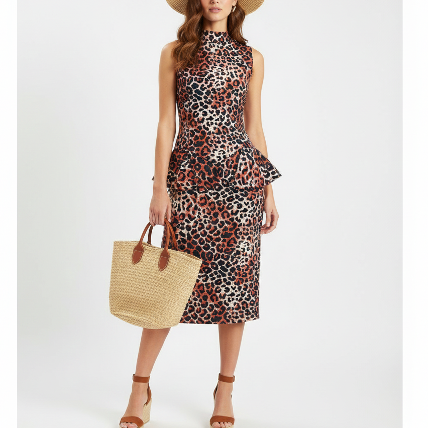 Animal print dress