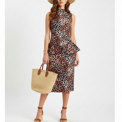 Animal print dress