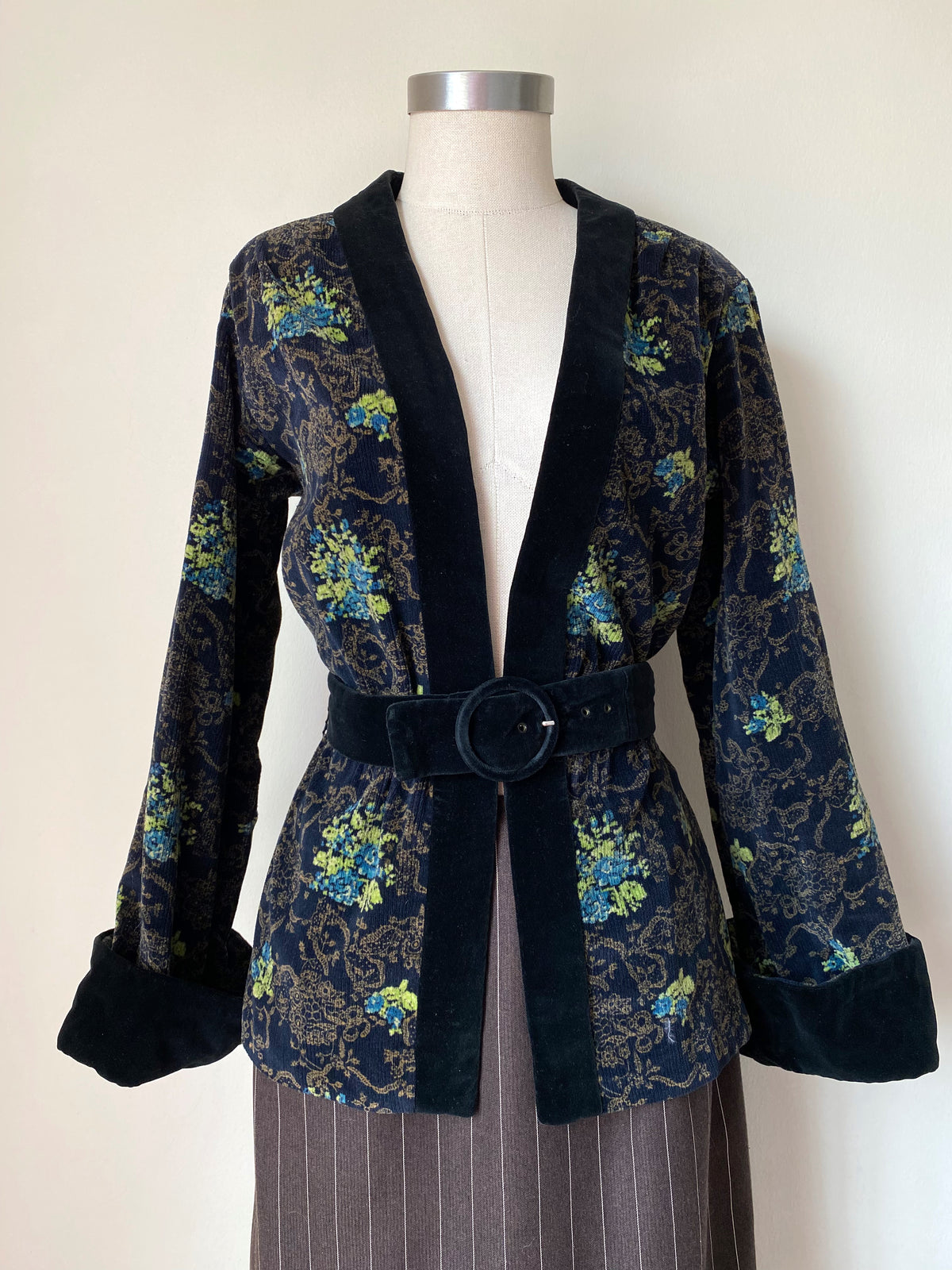 Corduroy kimono jacket