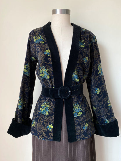 Corduroy kimono jacket