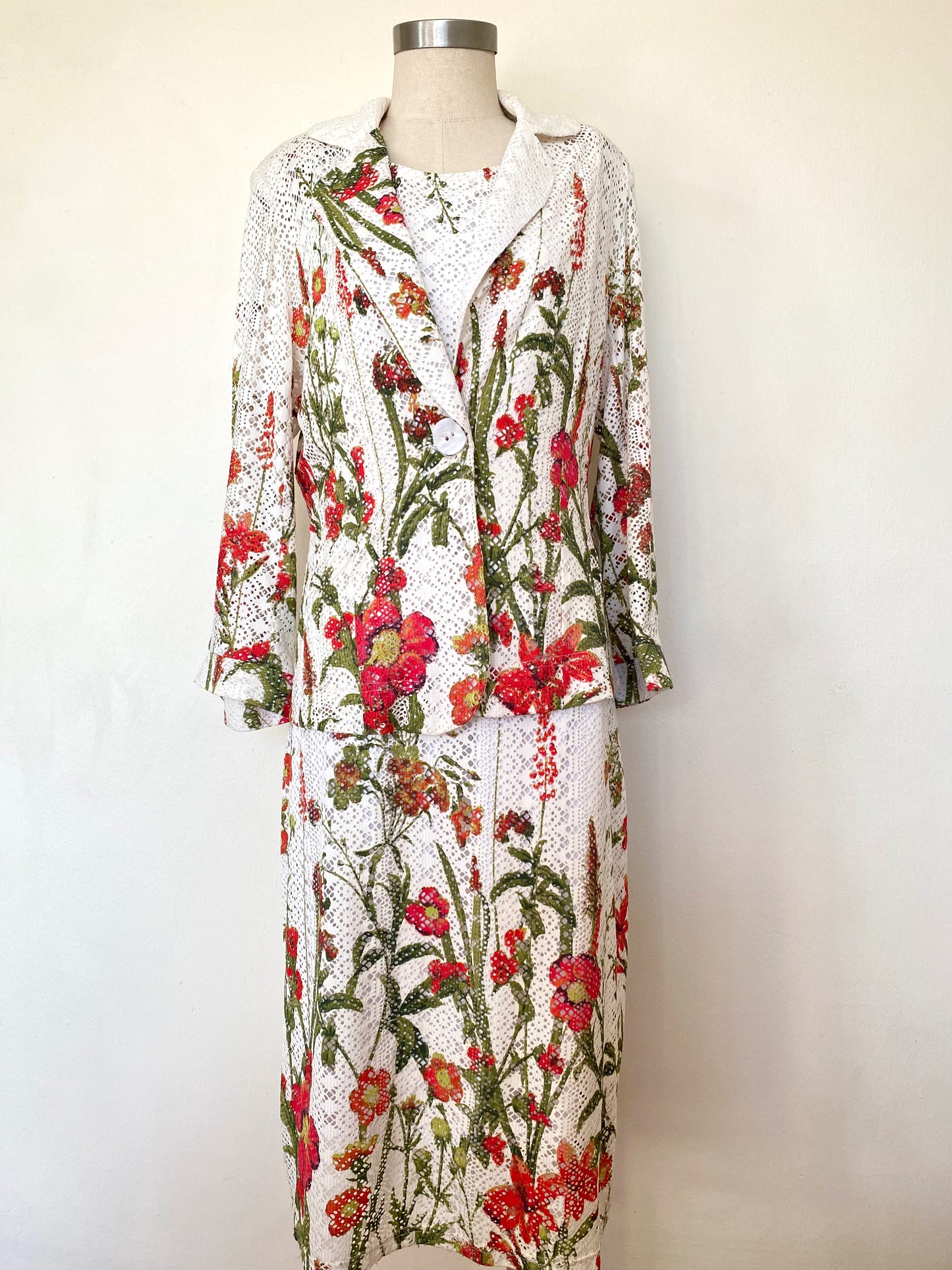 Botanical dress and jacket