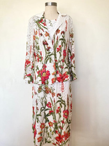 Botanical dress and jacket