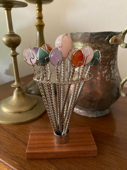Silver plated skewers