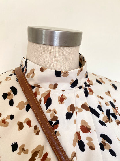 Abstract print blouse
