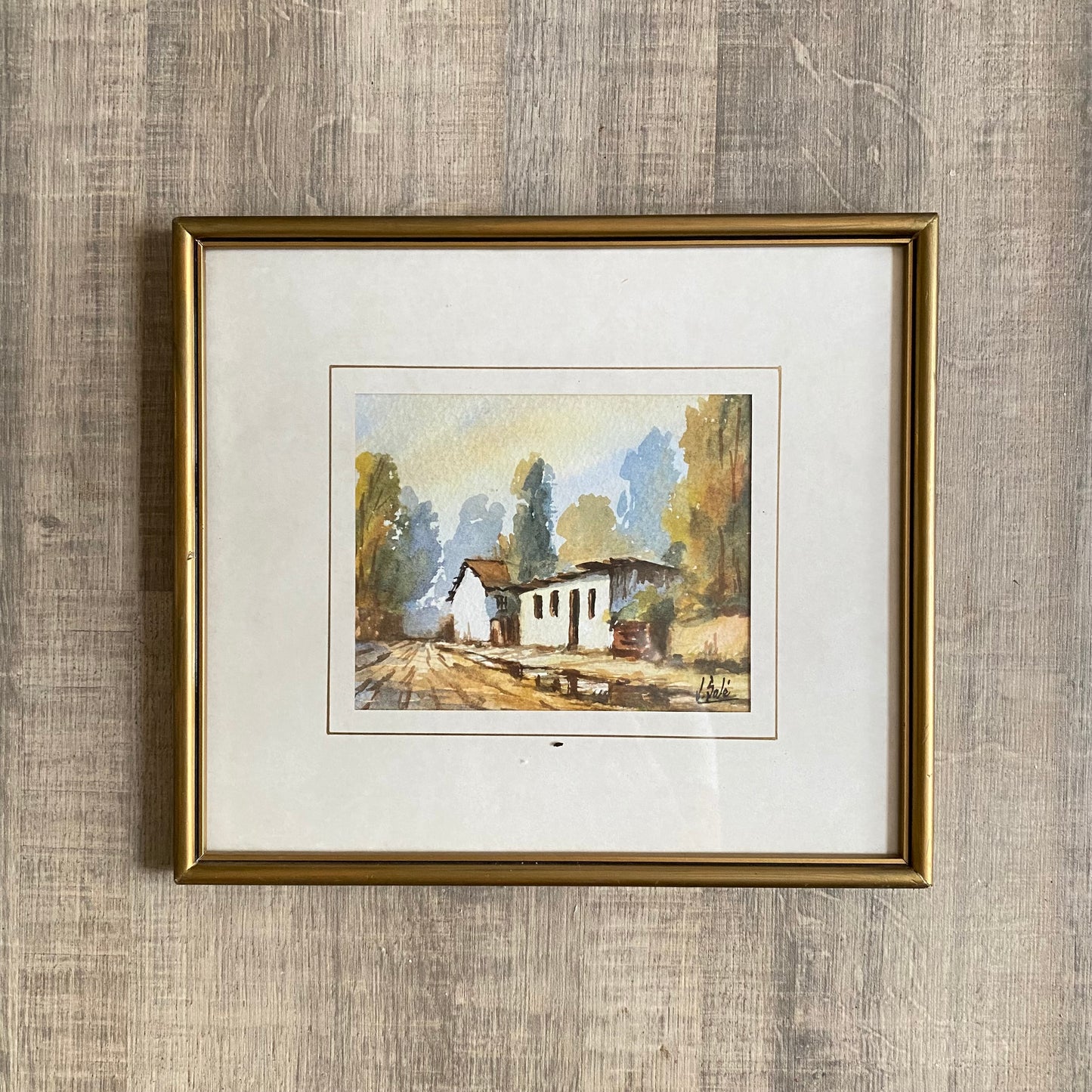 Set of watercolor paintings