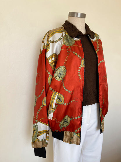 Reversible bomber jacket
