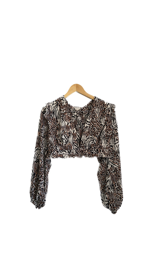 Animal print blouse