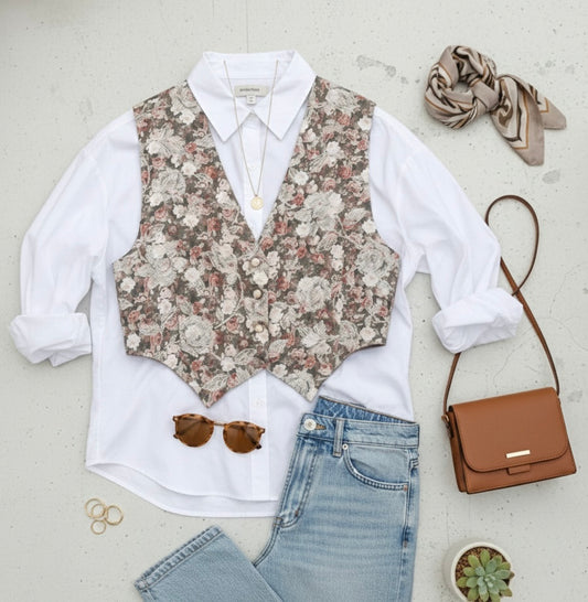 Floral waistcoat