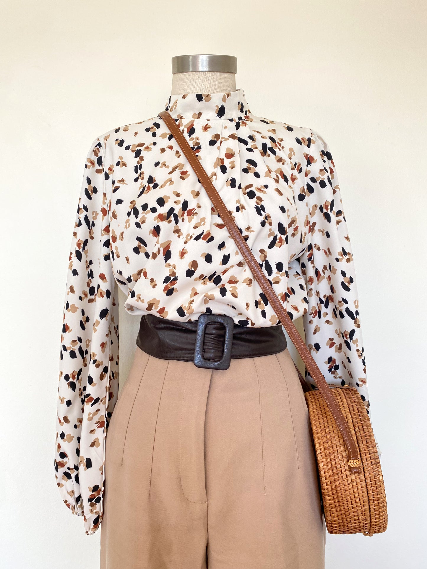 Abstract print blouse