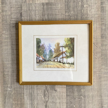 Set of watercolor paintings
