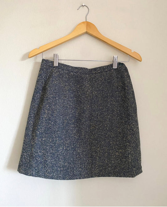 Tweed mini skirt