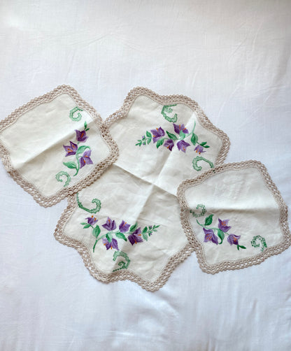 Vintage embroidered linen